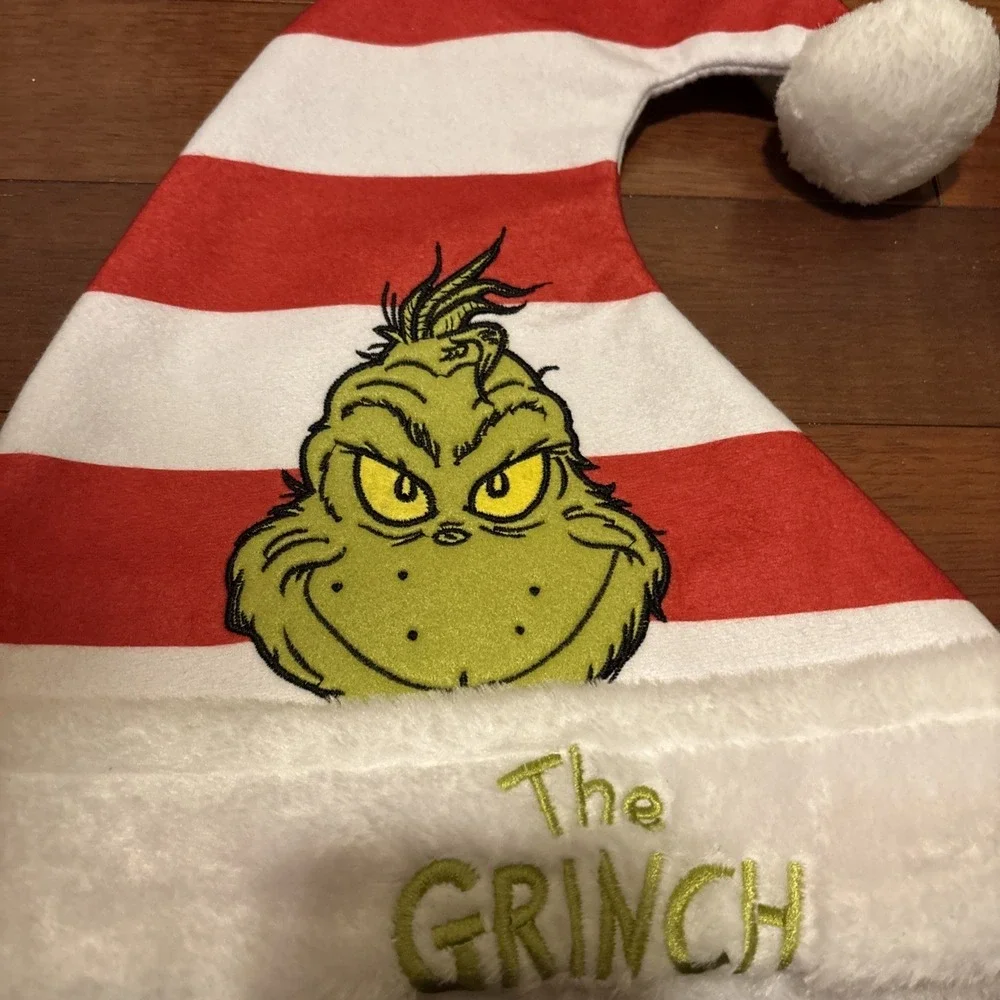 NWT Dr. Seuss The Grinch Who‎ Stole Christmas Hat Santa Hat Holiday
